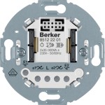 Berker 85122201 Universal-Schalteinsatz 2-fach 2-Draht Tragring rund 