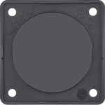 Berker 945162510 Blindverschluss Integro Modul-Einsätze schwarz glänzend 