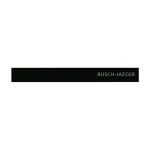 Busch-Jaeger 6349-825-101 Standardabschlussleiste unten mit Schriftzug Busch-priOn® Glas schwarz 2CKA006310A0150 