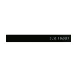 Busch-Jaeger 6352-825-101 Abschlussleiste unten mit Temperaturfühler und Schriftzug Busch-priOn® Glas schwarz 2CKA006310A0160 