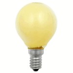 Scharnberger + Hasenbein 40262 farbige Glühlampe E14 Tropfen 15 Watt gelb 
