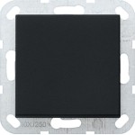 **Gira 0130005 Taster 10AX 250V mit gerade stehender Wippe Wechsler 1-polig Schwarz matt 