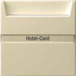 Gira 014001 Hotel-Card-Schalter 10AX 250V mit Beschriftungsfeld Wechsler 1-polig Cremeweiß glänzend 