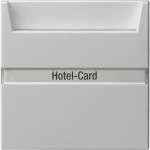 Gira 0140015 Hotel-Card-Schalter 10AX 250V mit Beschriftungsfeld Wechsler 1-polig Grau matt 