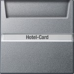 Gira 014026 Hotel-Card-Schalter 10AX 250V mit Beschriftungsfeld Wechsler 1-polig Farbe Alu 