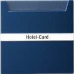 Gira 014046 Hotel-Card-Schalter 10AX 250V mit Beschriftungsfeld Wechsler 1-polig Blau 