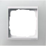 Gira 0211334 Rahmen Event Opak Weiß mit Zwischenrahmen Reinweiß glänzend 1-fach 