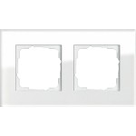Gira 021212 Rahmen Esprit Glas Weiß 2-fach 