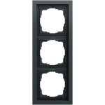 Gira 0213735 Abdeckrahmen 3f flach F200 Anthrazit lackiert 