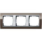 Gira 0213766 Abdeckrahmen 3f Zwischenr. F Alu Gira Event Klar Braun 