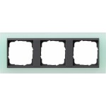 Gira 021385 Rahmen Event Opak Mint mit Zwischenrahmen Anthrazit 3-fach 