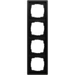 Gira 0214174 Abdeckrahmen 4f F100 Schwarz matt lackiert 