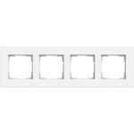 Gira 0214407 Abdeckrahmen aus lackiertem Aluminium in Reinweiß seidenmatt passend für System 55 Gira Esprit 
