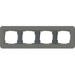 Gira 0214423 Abdeckrahmen 4f Gira E3 Dklgrau/Anthrazit 