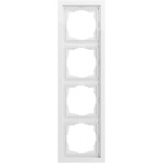 Gira 0214705 Abdeckrahmen 4f flach F200 Reinweiß 
