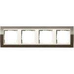 Gira 0214761 Abdeckrahmen 4f Zwischenr. CW Gira Event Klar Braun 