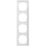 Gira 021480 Abdeckrahmen 4f F300 Reinweiß 