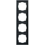 Gira 021483 Abdeckrahmen 4f F300 Anthrazit lackiert 