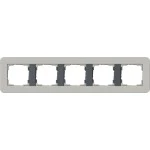 Gira 0215422 Abdeckrahmen 5f Gira E3 Grau/Anthrazit 
