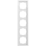 Gira 021570 Abdeckrahmen 5f F200 Reinweiß 