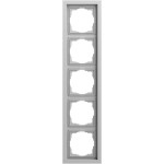 Gira 021576 Abdeckrahmen 5f F200 Grau matt lackiert 