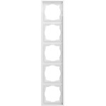 Gira 021580 Abdeckrahmen 5f F300 Reinweiß 