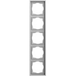 Gira 021586 Abdeckrahmen 5f F300 Grau matt lackiert 