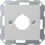 Gira 0272015 Abdeckung mit Tragring zur Aufnahme von Befehls- und Meldegeräten ( 22,5mm) Grau matt 