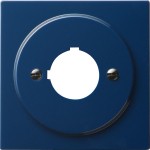 Gira 027246 Abdeckung mit Tragring zur Aufnahme von Befehls- und Meldegeräten ( 22,5mm) Blau 