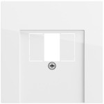 Gira 027670 Abdeckung für TAE und USB in Reinweiß glänzend passend für System 70 Programmübergreifend (Zubehör) 