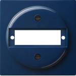 Gira 027846 Abdeckung mit Tragring zur Aufnahme von Steckverbindern D-Subminiatur Blau 