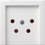 Gira 027903 Abd. KPN-Anschlussdose 4-p System 55 Reinweiß 