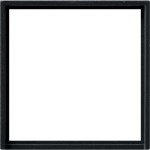 Gira 0282005 Adapterrahmen mit quadratischem Ausschnitt für Geräte mit Abdeckung (50x50mm) Schwarz matt 