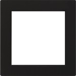 Gira 028247 Adapterrahmen mit quadratischem Ausschnitt für Geräte mit Abdeckung (50x50mm) Schwarz 