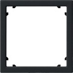 Gira 0283005 Adapterrahmen mit quadratischem Ausschnitt für Geräte mit Abdeckung (45x45mm) Schwarz matt 