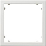 Gira 028303 Adapterrahmen mit quadratischem Ausschnitt für Geräte mit Abdeckung (45x45mm) Reinweiß glänzend 