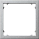 Gira 028326 Adapterrahmen mit quadratischem Ausschnitt für Geräte mit Abdeckung (45x45mm) Farbe Alu 