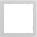 Gira 028976 Adapterrahmen mit quadratischem Ausschnitt 55x55 mm in Grau matt lackiert (Zubehör) 