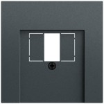 Gira 037673 Abdeckung für USB-Spannungsversorgung PD in Anthrazit lackiert passend für System 70 Gira F100 (Zubehör) 