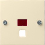 Gira 063801 Abd. Kontrollf. groß Zugschalter/-taster System 55 Cremeweiß 