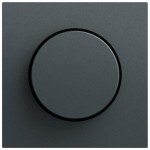 Gira 065073 Abdeckung mit Knopf für Dimmer und elektronisches Potentiometer in anthrazit lackiert (Zubehör) 
