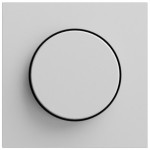 Gira 065076 Abdeckung mit Knopf für Dimmer und elektronisches Potentiometer in Grau matt lackiert (Zubehör) 