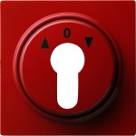 Gira 066443 Abdeckung für Schlüsselschalter und Schlüsseltaster Rot 