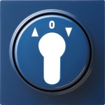 Gira 066446 Abdeckung für Schlüsselschalter und Schlüsseltaster Blau 