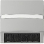 Gira 068242 Abdeckhaube klappbar mit Adapterrahmen für Geräte mit Abdeckung (50x50mm) und Schrägauslass Grau 