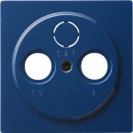 Gira 086946 Abdeckung für Koaxial-Antennendose Blau 