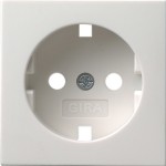 Gira 092003 Abdeckung für Schuko-Steckdose 16A 250V System 55 Reinweiß glänzend 