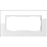 Gira 100212 Rahmen Esprit Glas Weiß 2-fach ohne Mittelsteg 
