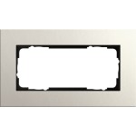 Gira 1002220 Rahmen Esprit Linoleum-Multiplex Hellgrau 2-fach ohne Mittelsteg 