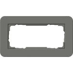 Gira 1002423 Abdeckrahmen 2f o.M. Gira E3 Dklgrau/Anthrazit 